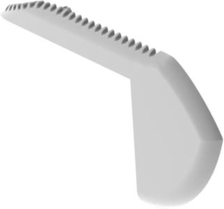 Abs-endkappe für 'alu-stair' - links - grau