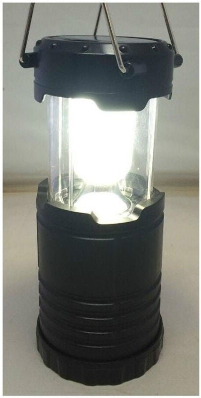 Trade Shop Traesio - Trade Shop - Solar wiederaufladbare 8 led Trekking Camping Lampe Laterne -