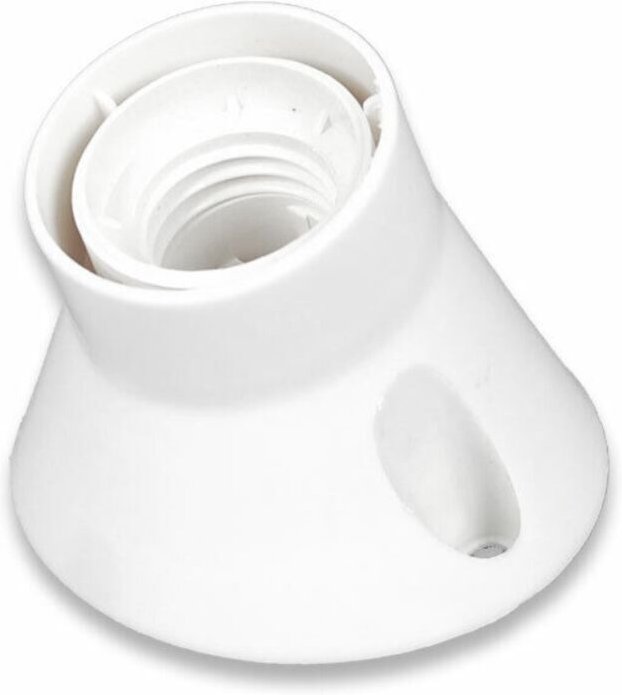 Schrägsockellampe 1xe27 75w weiß - bl/e1041/b - Relco