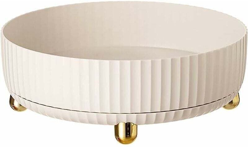 Ahlsen Rotierendes Aufbewahrungsregal, um 360° drehbarer Tablett-Organizer, drehbares Gewürzregal, rutschfestes Küchen-D...