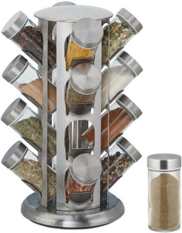Drehbares gewurzregal mit 16 gewurzdosen 883082