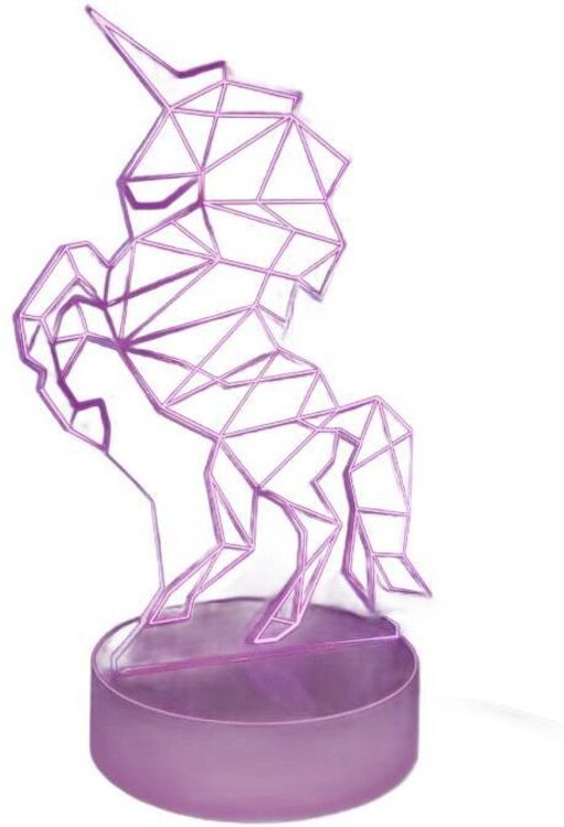 Einhorn-USB-LED-Nachtlicht für Kinder, Rosa/Violett