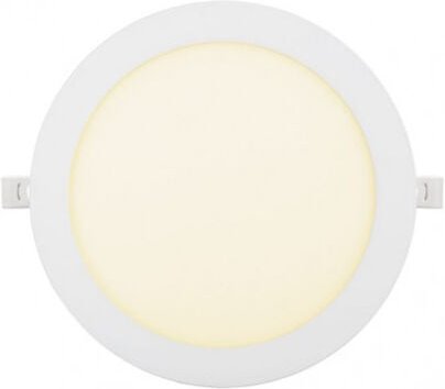 Fabrilamp - Downlight obsidian 18w 3000k white rund 1530lm 2,5x22,5x22,5 cm Ausschnitt 20,5 cm