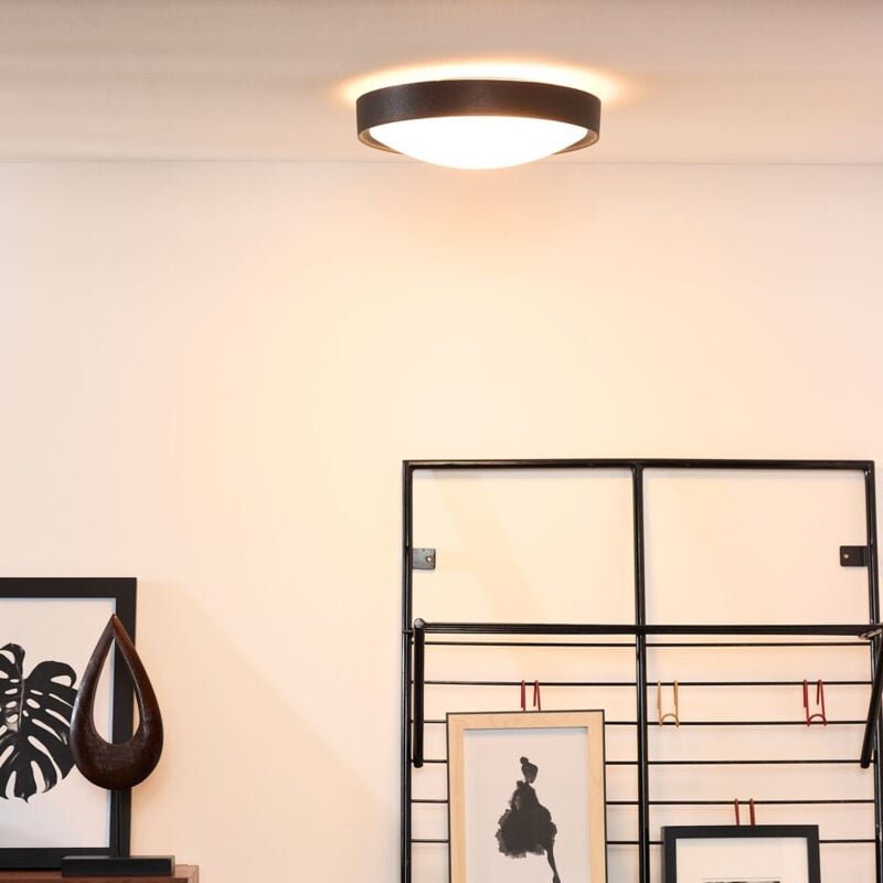 Lucide LEX - Deckenleuchte - Ø 33 cm - 2xE27 - Schwarz