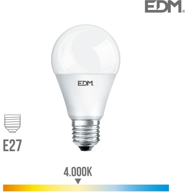 EDM - Standard LED-Glühbirne E27 17 w 1900 lm 4000 k Tageslicht Ø6,5 x 12,5 cm