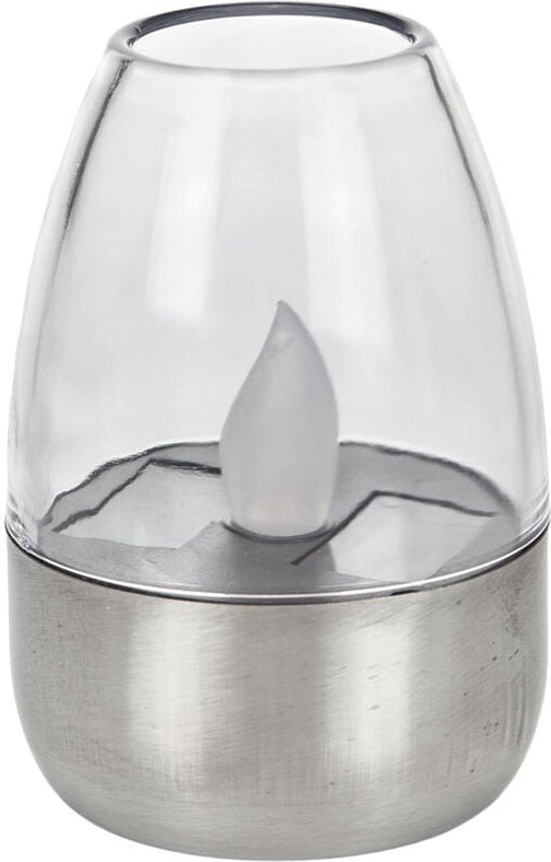 Solarleuchten "Pedas" aus Edelstahl von Lindby