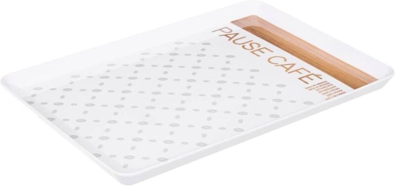 Tablett 30x22cm scandinave nature weiß - 5five