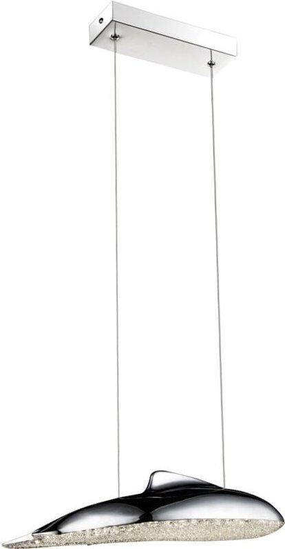 Led Hängelampe Deckenlampe led hängend led Pendelleuchten, Chrom, Acryl, 1x led warmweiß, LxBx h 36x15x120 cm