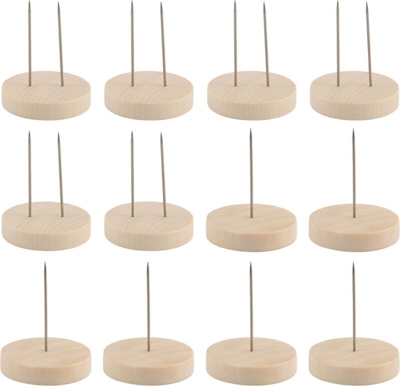 12 Stück Häkel-Puppenständer, Puppenständer, Filz, Tierpuppe, Spielzeug, Holzsockelstütze, Actionfigurenständer