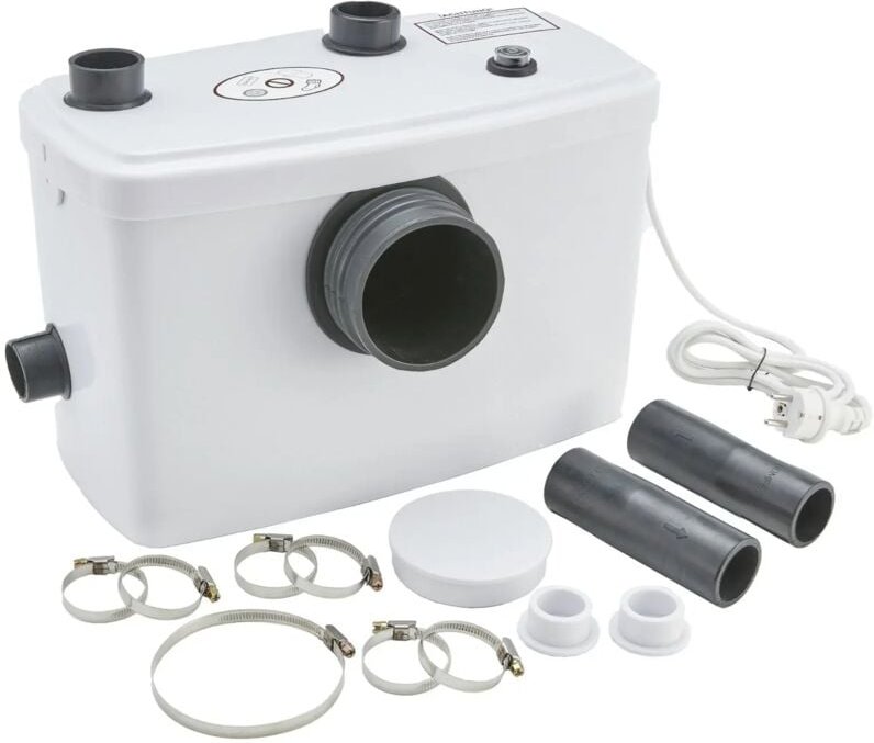 Kleinhebeanlage Fäkalienpumpe Schmutzwasserpumpe f. wc Dusche Waschbecken - Arebos