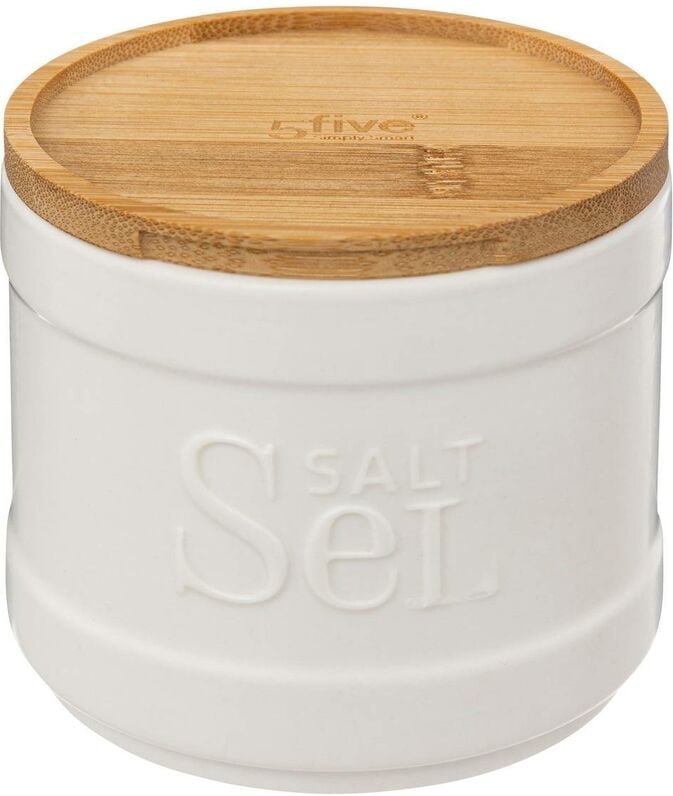 Thumbnail - 5five Simply Smart - Salzdose naturéo aus weißer keramik - 5five