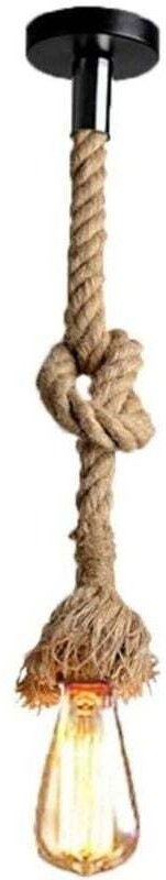 E27 Retro Hanfseil Pendelleuchte Vintage Rustikale Leuchte für Restaurant Bar Cafe Beleuchtung - 1,5M - RW