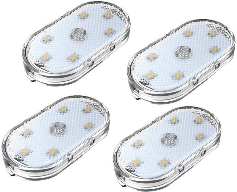 Set mit 4 RGB-LED-Innenraumleuchten für Autos, mehrfarbige LED-Ambientebeleuchtung, stimmungsvolle Beleuchtung, USB-aufl...