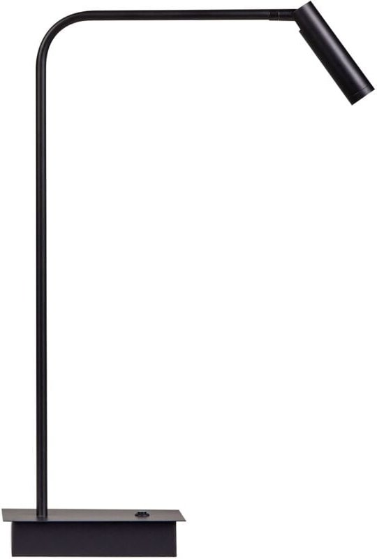 Led Schreibtischlampe Metall Schwarz mit Sockel Verstellbarer Schirm Büroleuchte Arbeitszimmer Modern