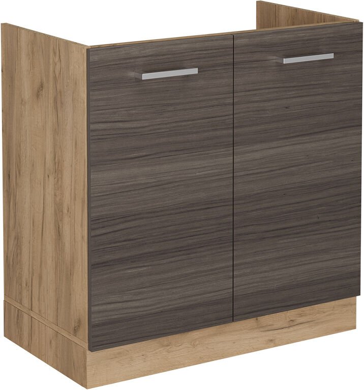 Vicco - Spülenunterschrank R-Line, Edelgrau, 80 cm ohne Arbeitsplatte