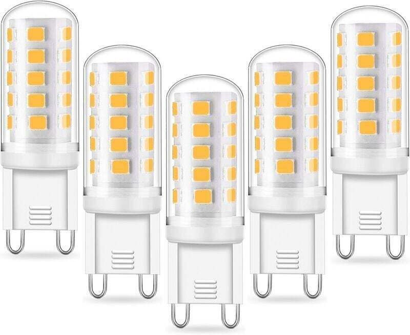 TTIO G9 LED-Lampe 5W, entspricht 33W 40W G9 Halogen, 420LM, Minilampe, Warmweiß 3000K, Flimmerfrei, AC220-240V, Nicht di...