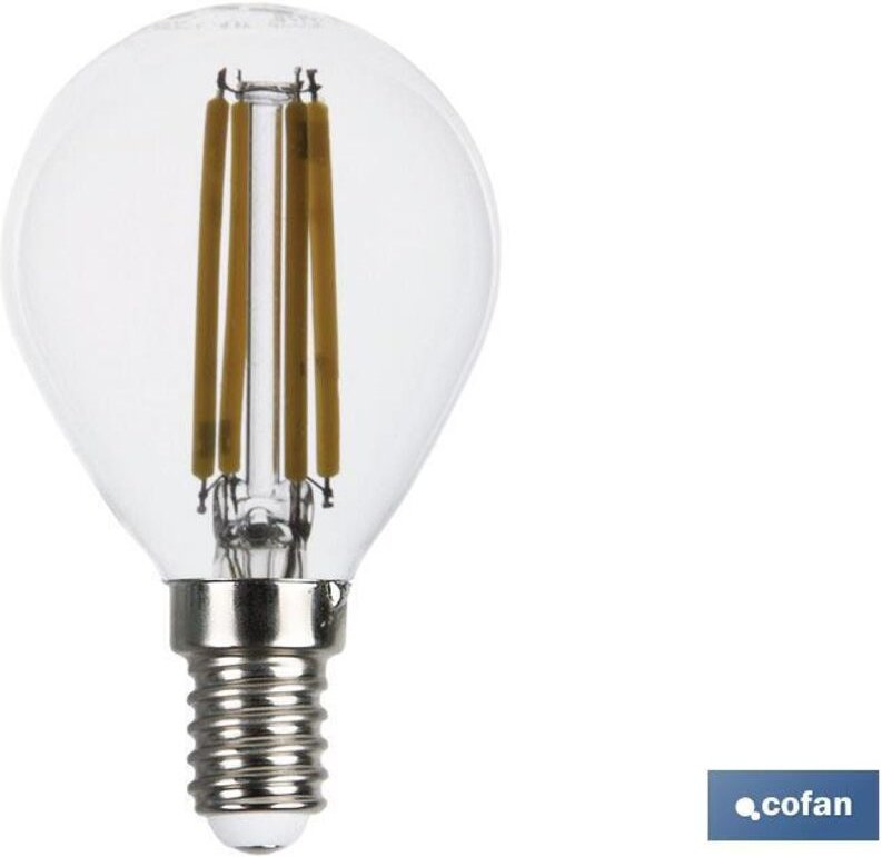 Sphärische LED-Glühlampe E14 4 w 470 lm 2700 k