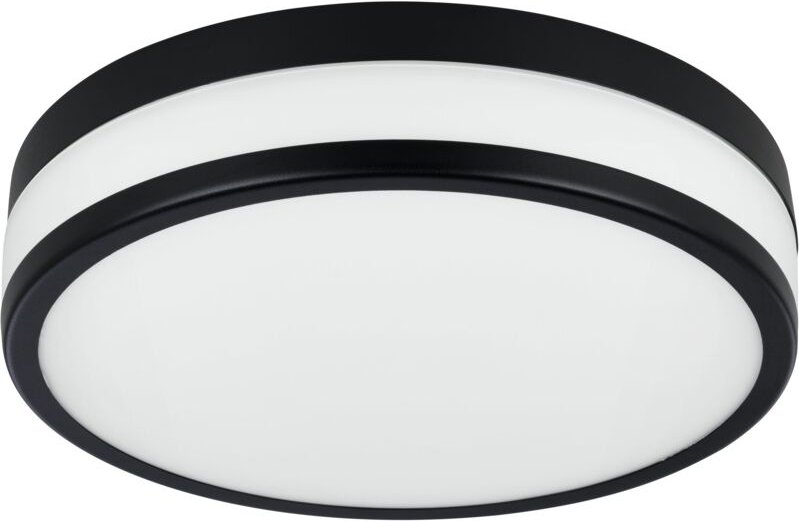 Eglo - led Deckenleuchte Palermo schwarz weiß ø 30 cm Deckenlampen & Kronleuchter