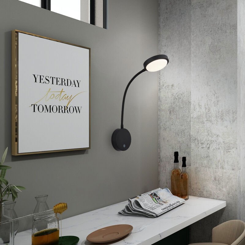 Wandleuchte led Flexo-Spot Schlafzimmerlampe Leselampe Touch-Dimmer usb-c Magnet