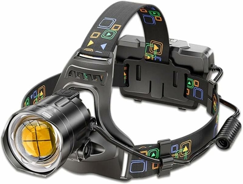 Thumbnail - Gotrays - Stirnlampe, ultrahelle LED-Taschenlampe mit hoher Lumenzahl, superhelle LED-Stirnlampe mit XHP90-Lampenperlen,...