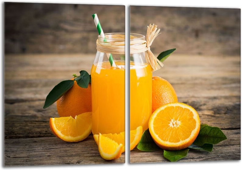 Glasschutzplatte für den Herd 2x40x52 Fruit