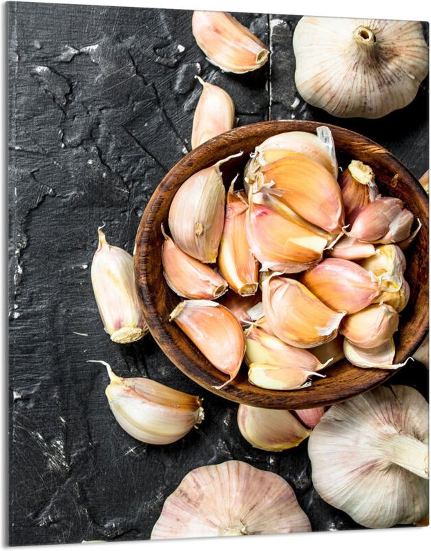 Glasschneidebrett 40x52 Knoblauch