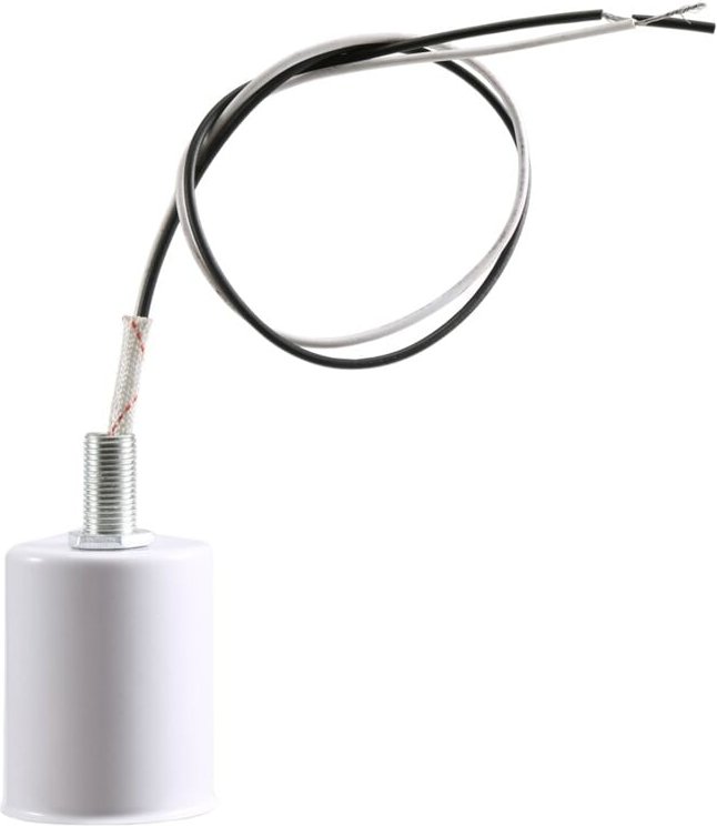 E27 Keramiksockeladapter Metalllampenfassung mit Draht Weiß