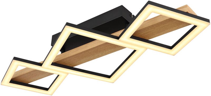 Deckenleuchte - Dustin - schwarz - metall - led - 67288D1 - Globo