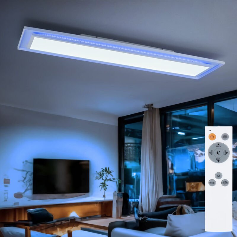 Globo - led Deckenpanel Farbwechsel Deckenleuchte Fernbedienung Deckenlampe Aufbaupanel, cct, rgb led 24W 1460lm 2700-65...