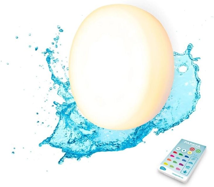 Akku Poolleuchte led Farbwechsel rgbcct dimmbar IP68 ø 12 cm rund Saugnäpfe kabellos ohne Bohren schwimmend Unterwasserl...