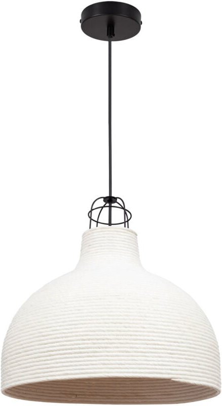 Pendelleuchte Geflochtenes Papier Chisa Elfenbein