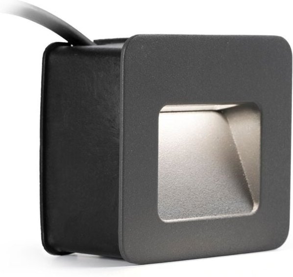 Nase Wandeinbauleuchte dunkelgrau von faro 70398