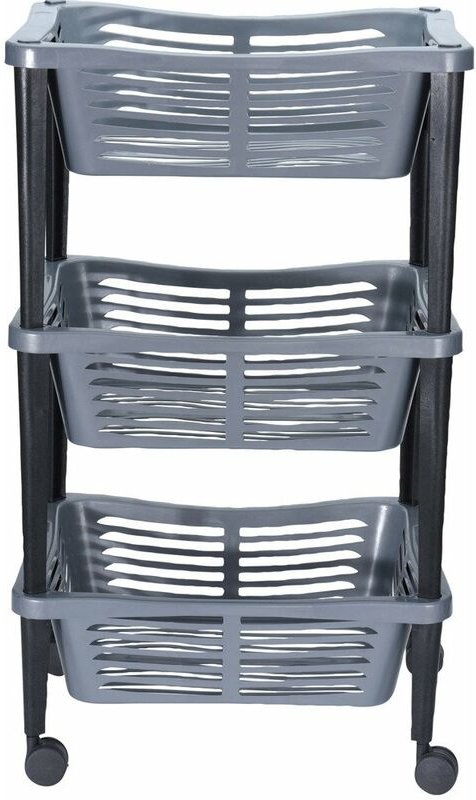 Storage Solutions - Trolley Universal Trolley für Bad, Bücherregal, Schrank - 3 Ebenen - Storagesolutions