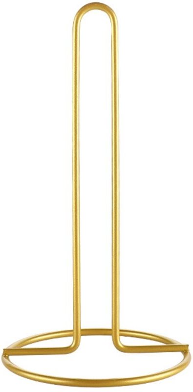 Papierhandtuchhalter, Küchen-Frischhaltefolien-Aufbewahrungsrollenhalter, ölabsorbierendes Desktop-Zubehör (Gold)