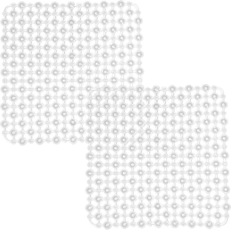 2er-Set Spülbeckenmatten, 27 x 27 cm, DIY-Spülbeckenmatte für die Küchenspüle, Spülbeckenmatte für schnelles Abtropfen v...