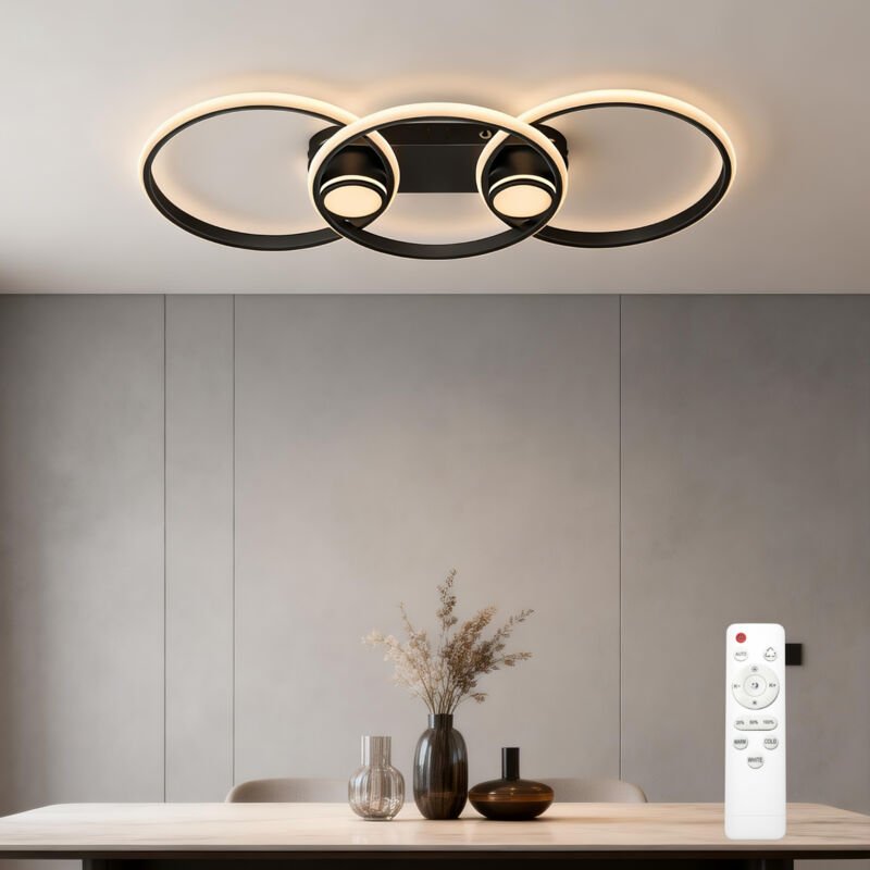 doporro LED Deckenleuchte 72W, 80 cm Deckenlampe für Wohnzimmer oder Küche, einstellbare Farbtemperatur 3000K–6000K, San...