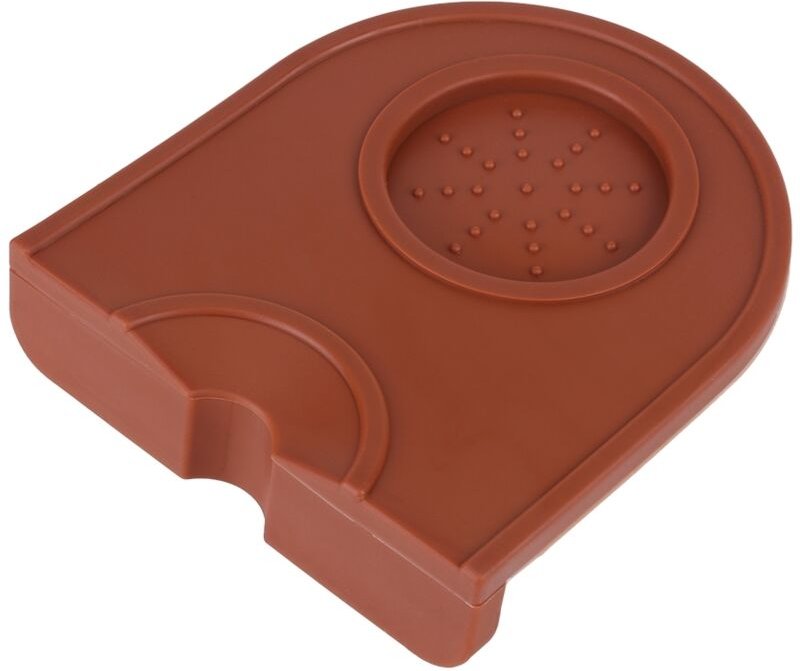 Dicke, rutschfeste, schwarze, multifunktionale Silikon-Kaffeetampermatte (braun)