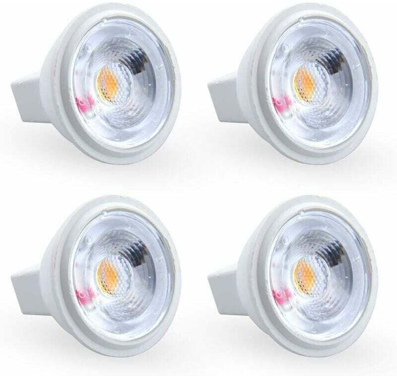 3W MR11 GU4 LED-Lampe, warmweiß 3000K, 12V AC/DC, entspricht einer 35W Halogenlampe. Ideal für Zuhause, Büro, Geschäft, ...