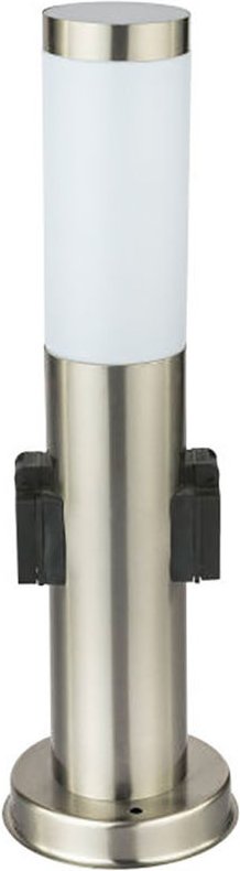 Außen Steh Leuchte Fernbedienung Edelstahl Stand Lampe Garten Hof Strahler dimmbar im Set inkl. rgb led Leuchtmittel