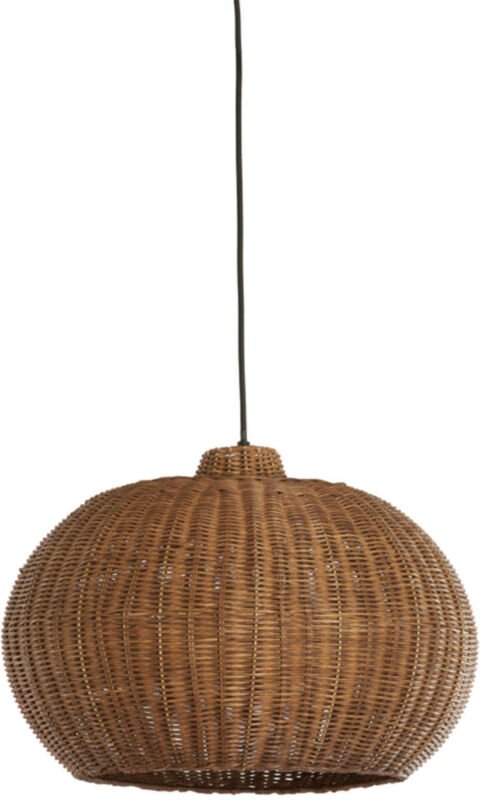 Light & Living - hängeleuchte - Melzor - braun - rattan - Ø 45cm