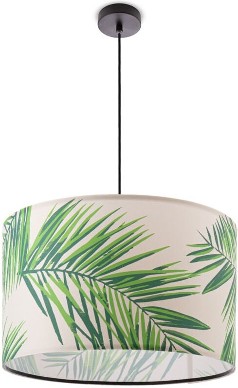 Pendelleuchte Esstisch Hängelampe Kinderzimmer Deko Wohnzimmer Palme Jungle Grün (Ø38cm), Pendelleuchte - Schwarz - Paco...