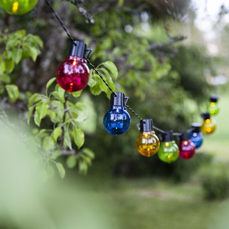 Solarlichterkette Partaj Multi, Bunt, led, Dämmerungssensor, Warmweiß, Außenbereich, 1,8 Meter - Star Trading