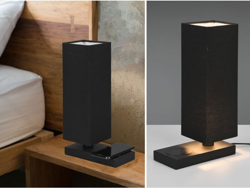 Reality Leuchten Tischleuchte Haley schwarz 35 x 10 cm Nachttischlampen