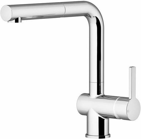 Küchenmixer mit herausziehbarer Ausguss-Chromfarbe Gattoni Pesci 4070/PCC0 | Chrom