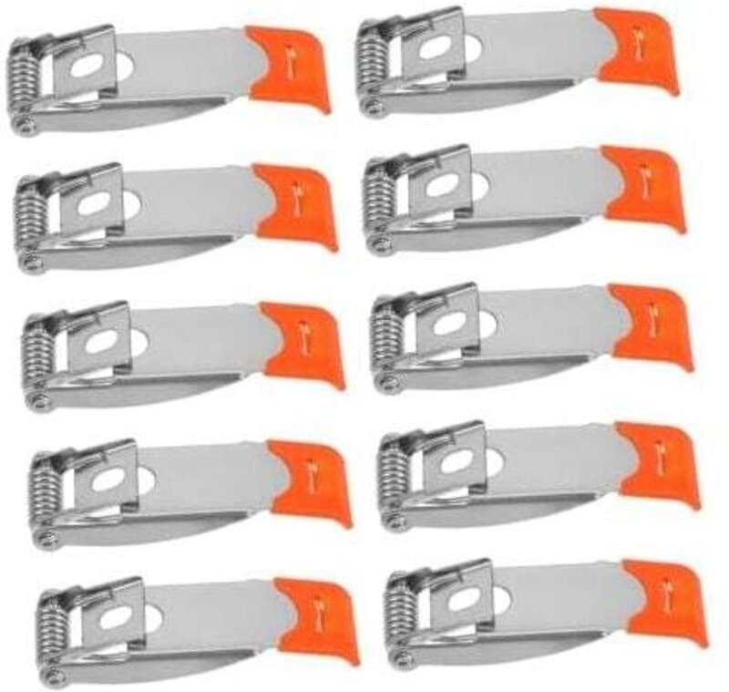 51 x 18 mm, 10 Stück, Downlight-Federklammer-Befestigungen, Stahlfeder-Deckenleuchten, Panel-Leuchten, LED-Deckenpanel-L...