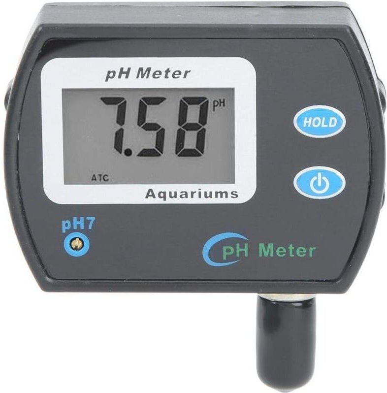 pH-Tester. Digitales LCD-Wasserqualitätsmessgerät für Aquarien und Schwimmbäder (EU-Stecker 220 V)