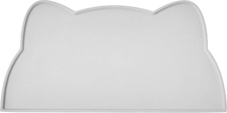 Katzenfuttermatte, Silikon-Futtermatte für Haustiere, rutschfeste Hundefuttermatte, wasserdichte Unterlage (hellgrau, kl...