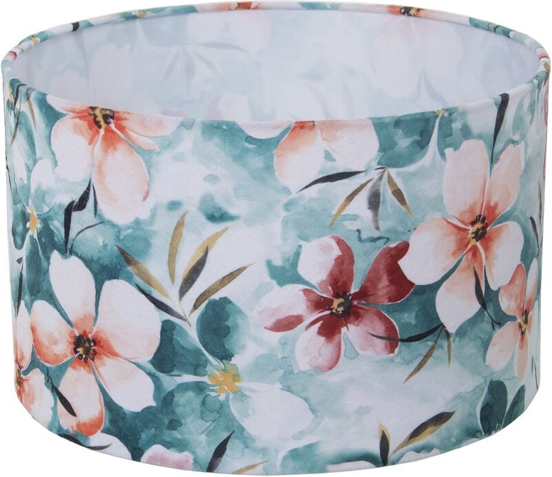 Zylindrische Lampenschattendruckblume 40x25 cm für Glühbirnen E-27Pour alle Stile, um dem Haus eine Note zu verleihen