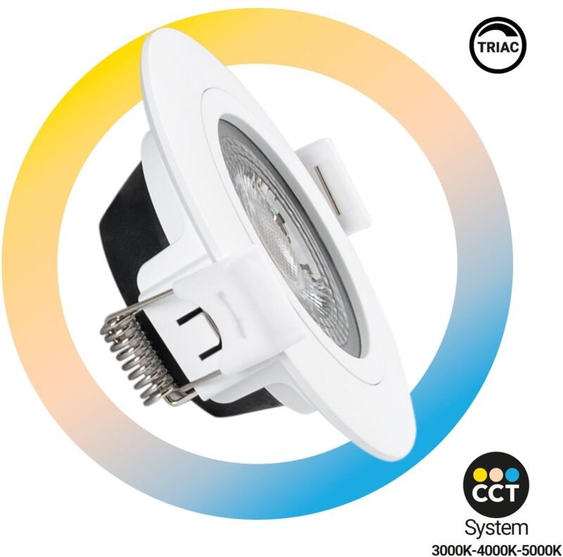 Downlight led Innen - 7W - cct - dimmbar triac - 630lm - Schnitt