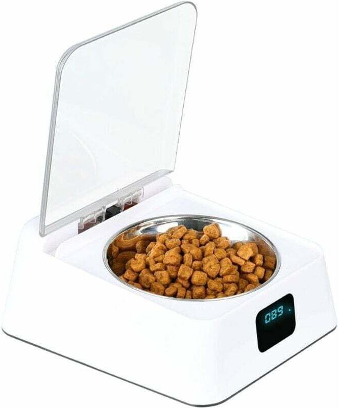 330-ml-Futterautomat aus Edelstahl mit Infrarotsensor, automatischem Deckel und USB-Kabel